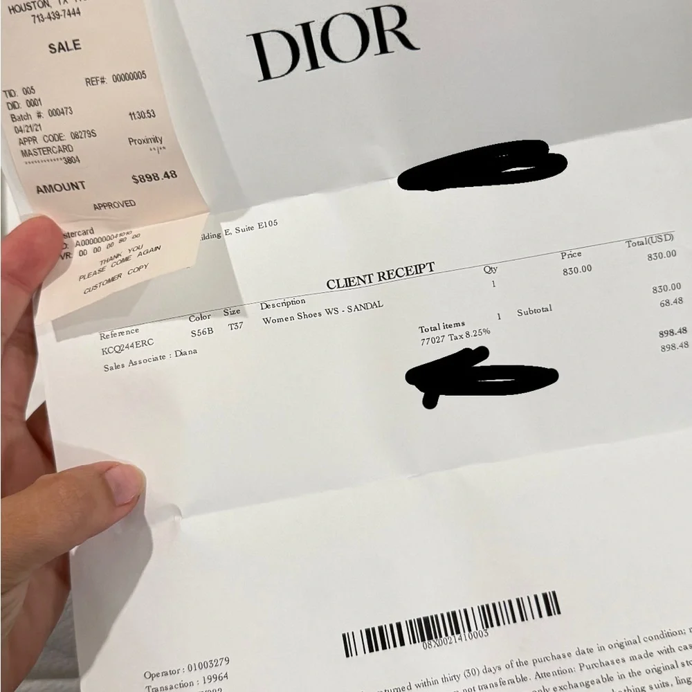 Dior dway heeled slide deep blue - Picture 4 of 5